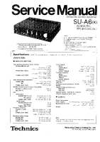Technics - SUA-6 - Service manual 